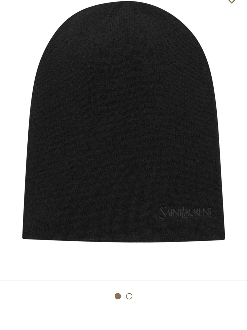 NWOT Saint Laurent Unisex Black Knit Beanie